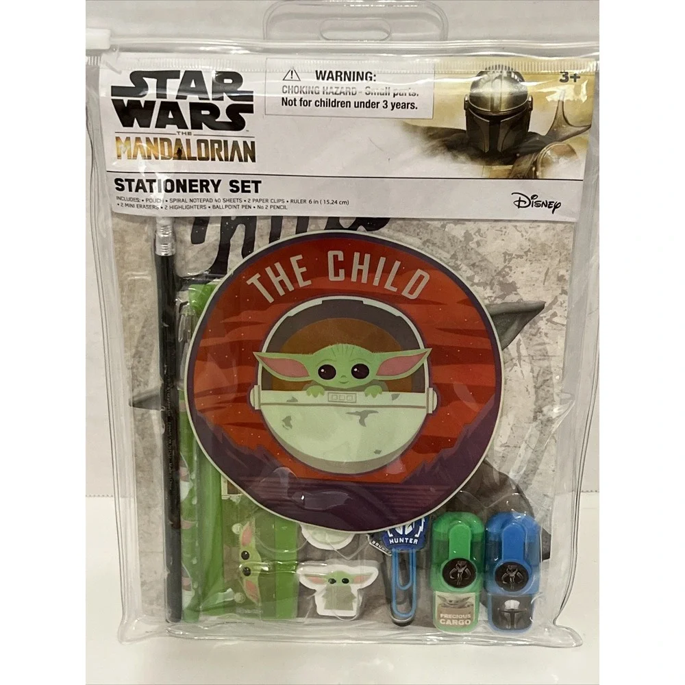 Star Wars The Mandalorian Stationery Set Grogu The Child 10pc Pouch Set 707522MD